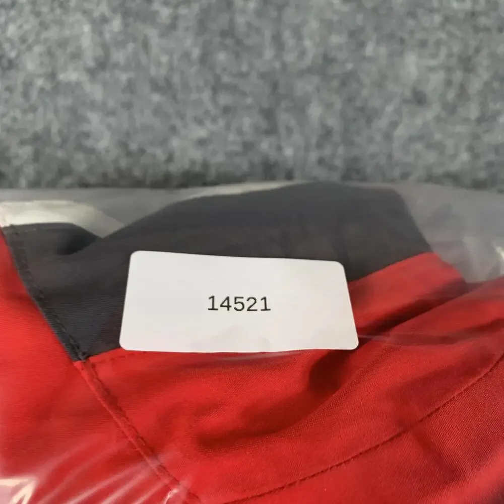 Obermeyer Ski Jacket Youth 8 Red Black Colorblock Hooded Insulated Ski Winter